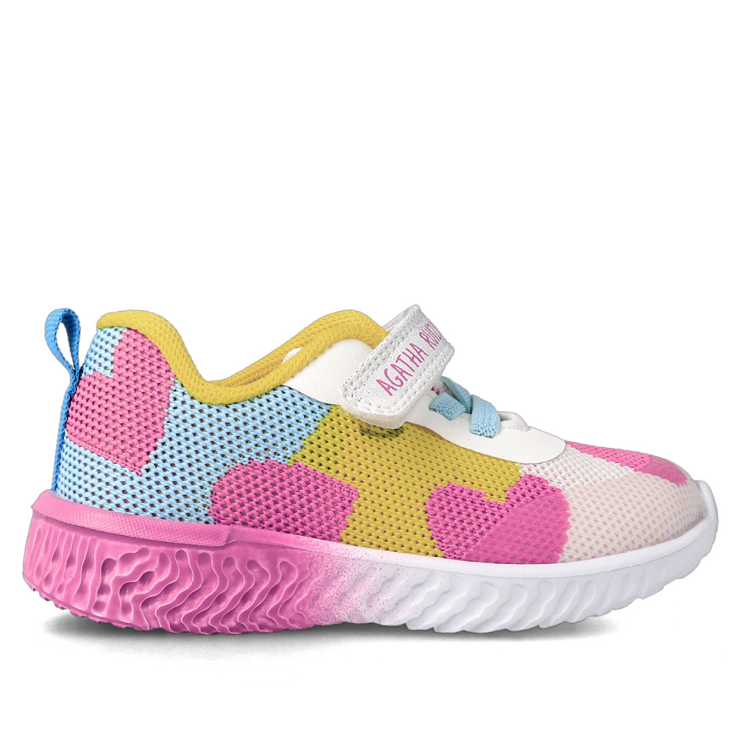 Zapatillas Deporte Agatha Ruiz De La Prada De Niña Blanco/Amarillo/Rosa  232920b | Querol